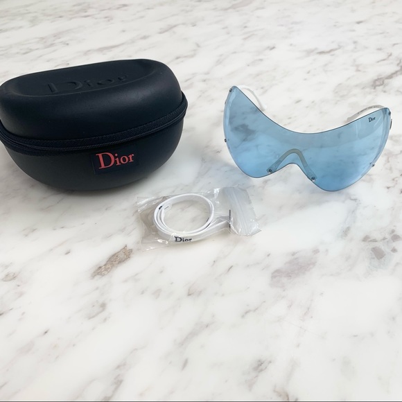 RARE Christian Dior John Galliano Ski 1 oversized shield sunglasses - Picture 2 of 10